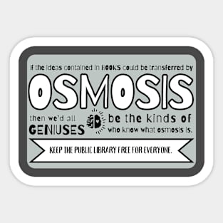 Books by Osmosis (blue period) Sticker